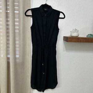 Wassimo Women's Button Up Sleeveless Dress in Black - XS